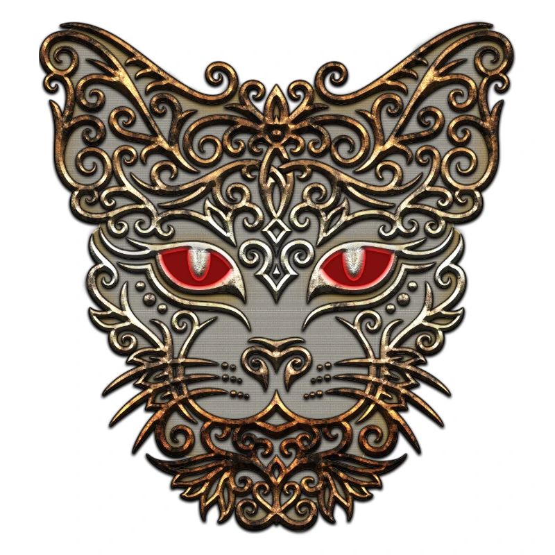 decorative cat head
