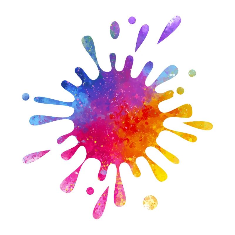 Éclaboussure de couleur colorée - Aquarelle dégradée