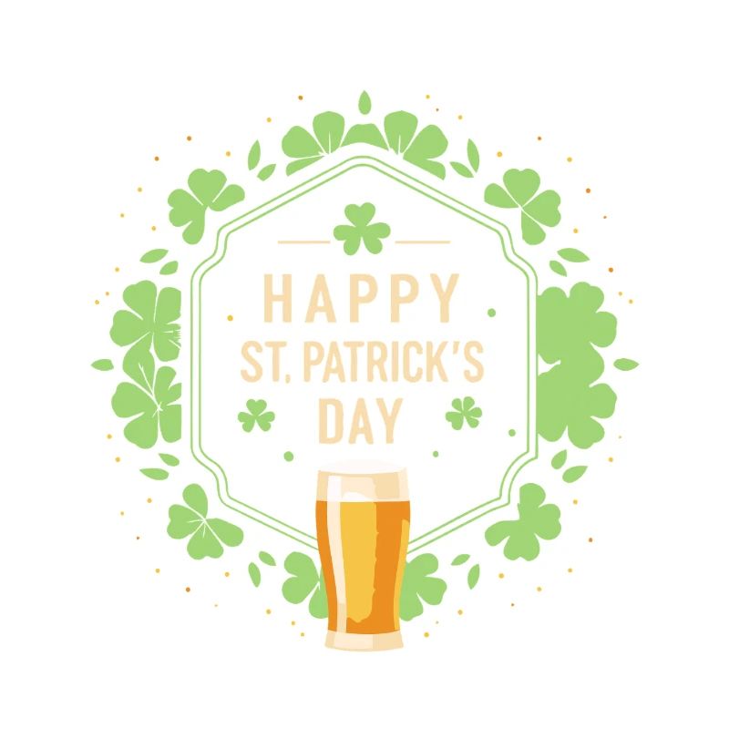 Saint Patrick Bière et Trèfles