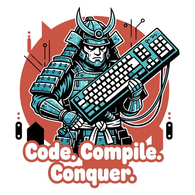 Codekampf Samurai mit Tastatur