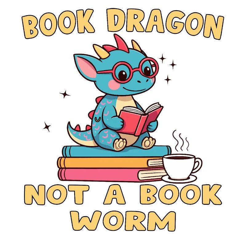 Drache Bibliophile Eule