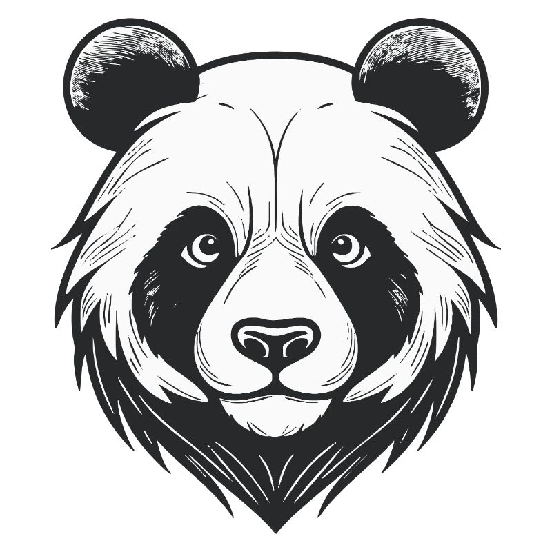 Visage d’ours avec breloque d’animal sauvage