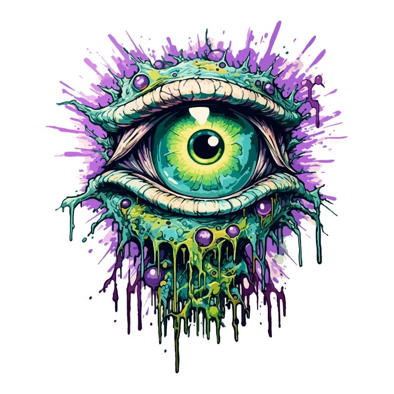 Psychedelisch Auge Farbenfroh LSD Drogen Trip