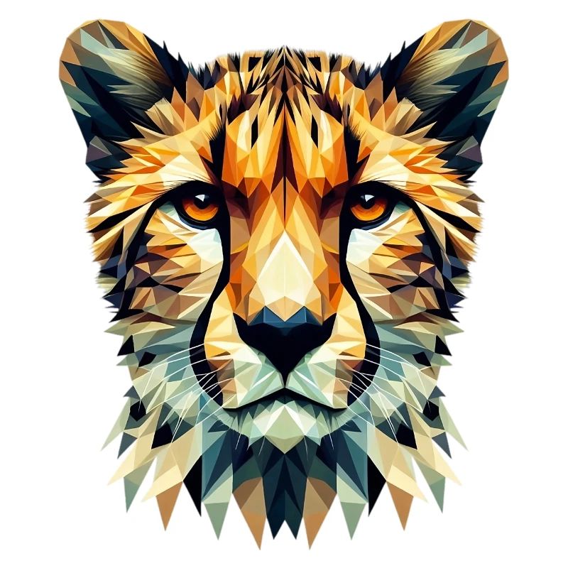 Guépard polygonal