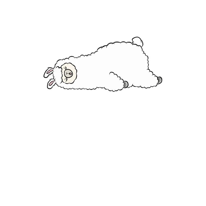 Sleeping llama
