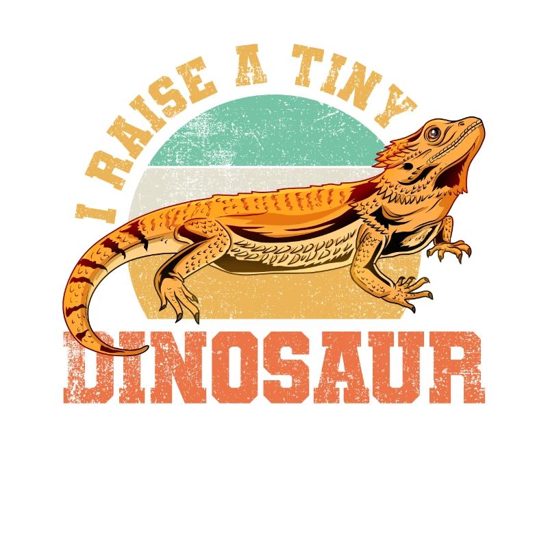 Bartagame Eidechse Reptil Vintage