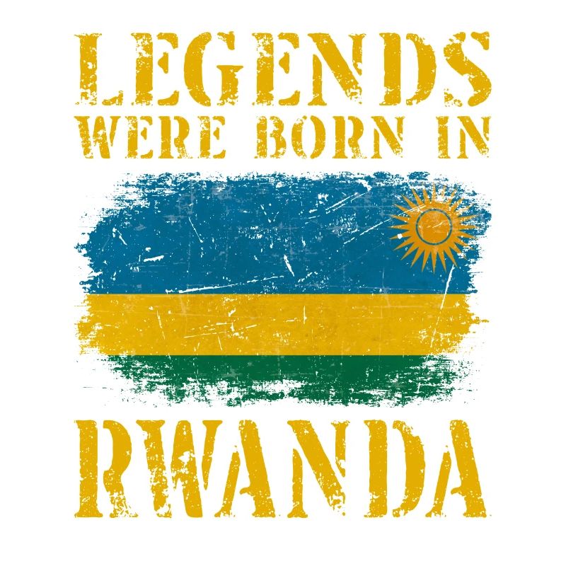 Vintage Design Drapeau du Rwanda