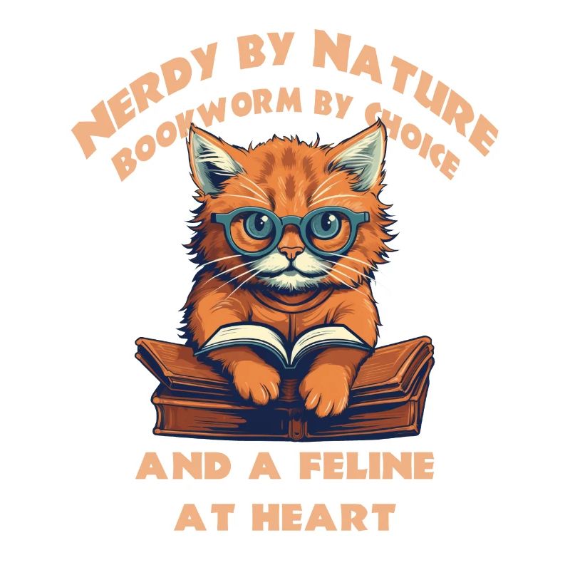 Cat with book