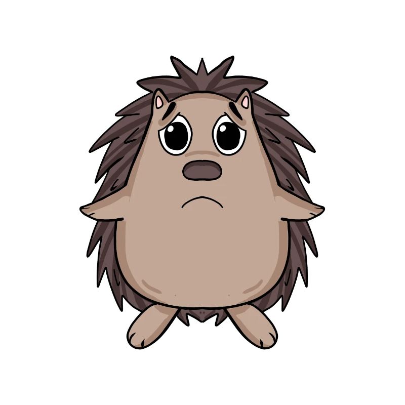 Igel Traurig - trauriger Igel