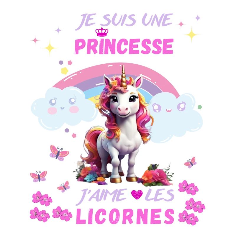 Ich bin eine Prinzessin, ich liebe Einhörner