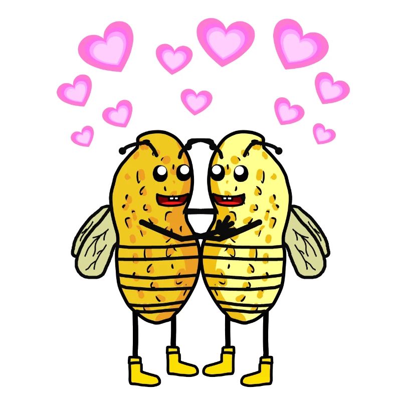Peanut Bees Bumblebees Insects Nut Peanuts