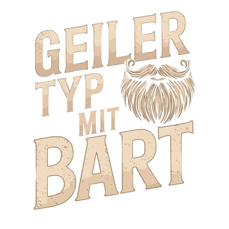 Geiler Typ Mit Bart Bartträger Barbier Vollbart