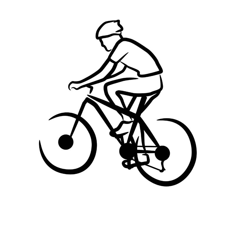 Mountain Biker Drawing