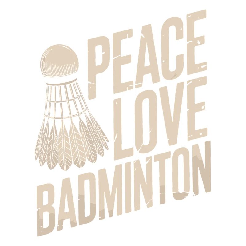 Conception de badminton Peace Love