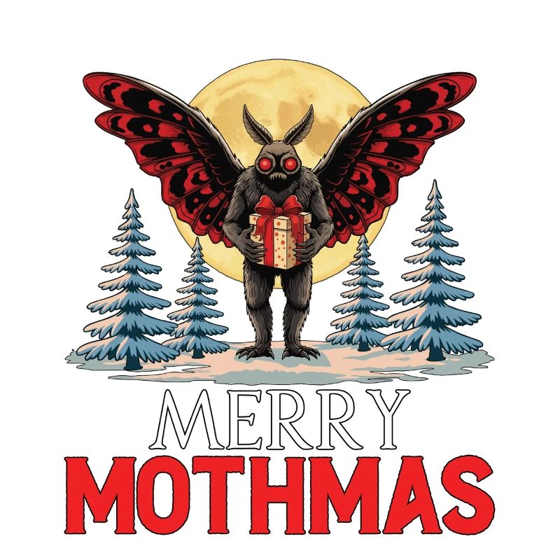 Père Noël laid Joyeux Mothmas