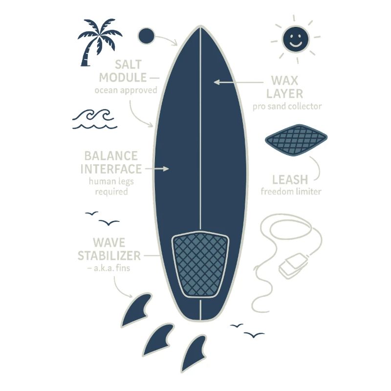 Plan de planche de surf