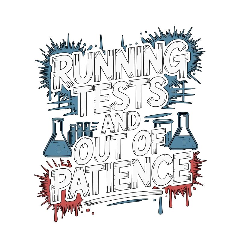 Lab Technician Running Tests And Laboratory Work