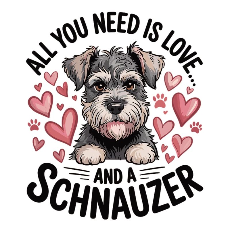 Mignon chien schnauzer