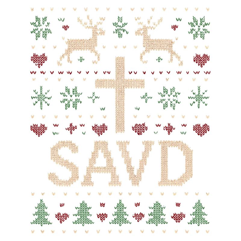 Weihnachtspullover gerettet Christlicher Glaube Je