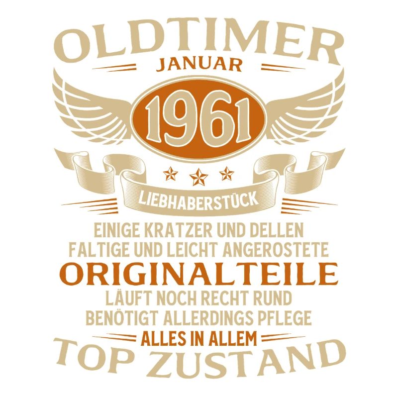 65. Geburtstag Geschenk Oldtimer Januar 1961