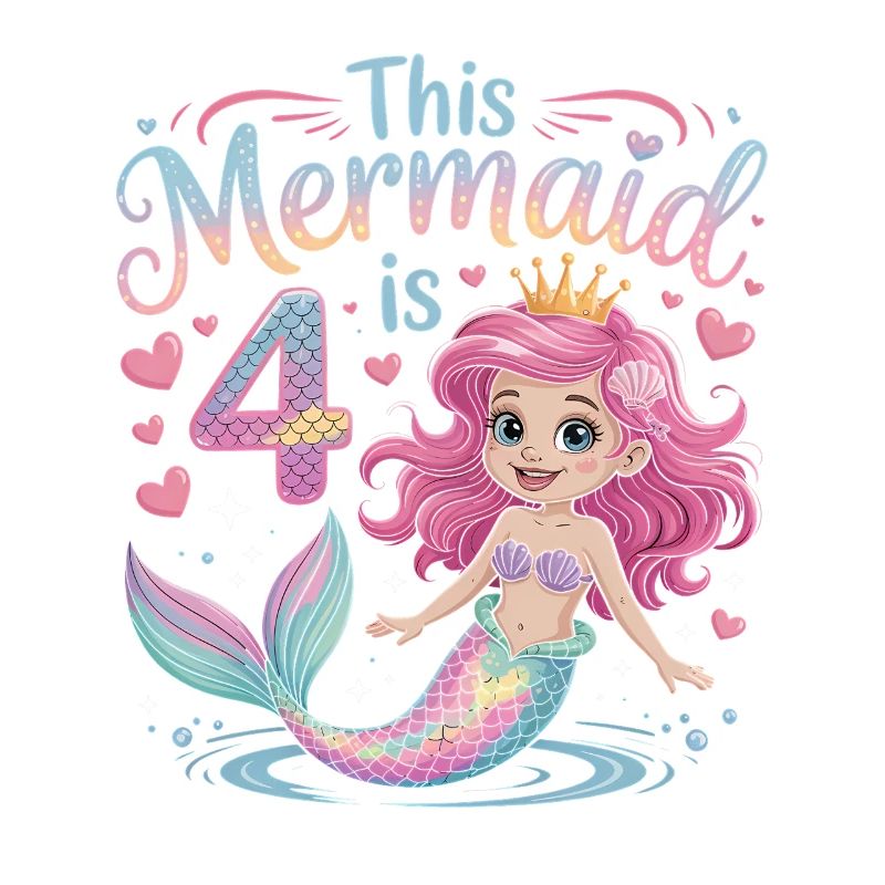 4e anniversaire de la sirène 4 ans