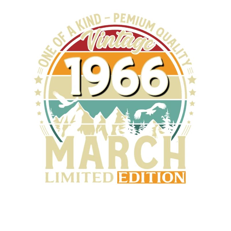 60. Geburtstag Geschenk Mann Vintage März 1966