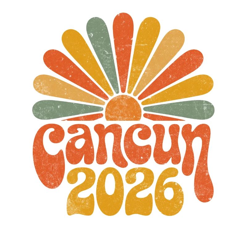Cancún 2026 Retro Sunset