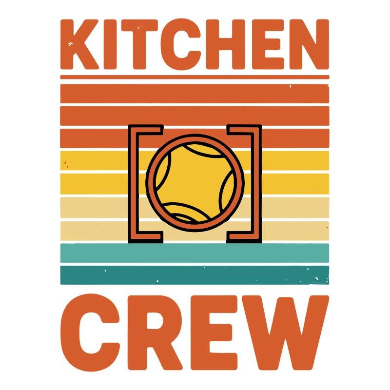 Pickleball Funny Kitchen Crew Player Love