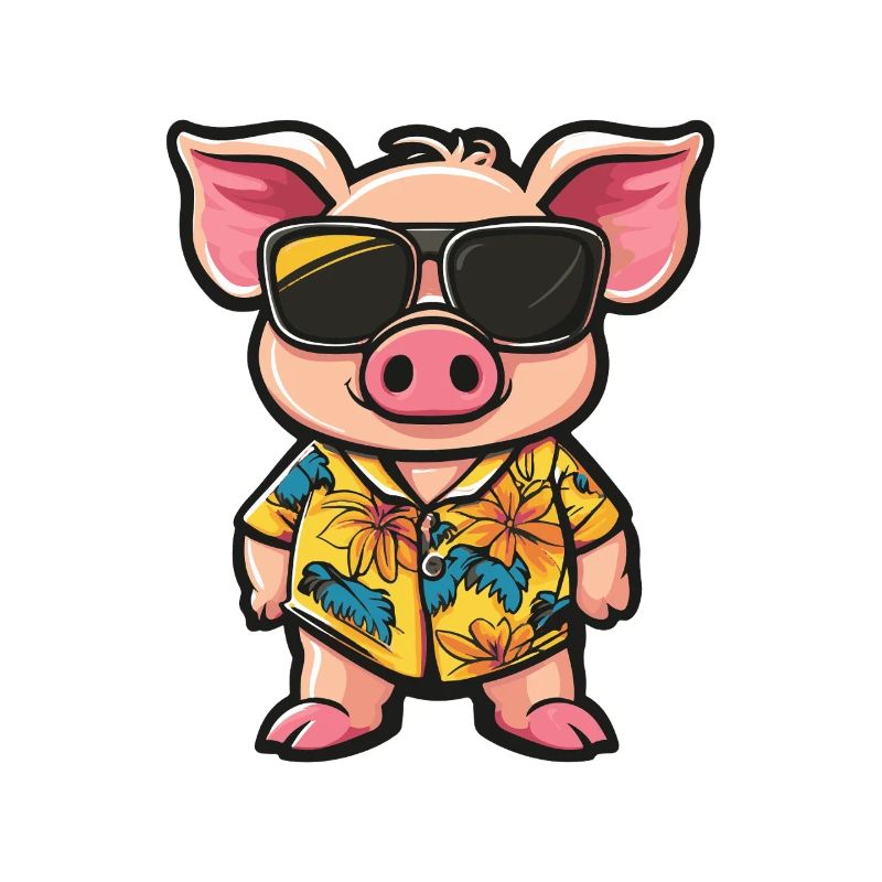 Pig Comic Holiday