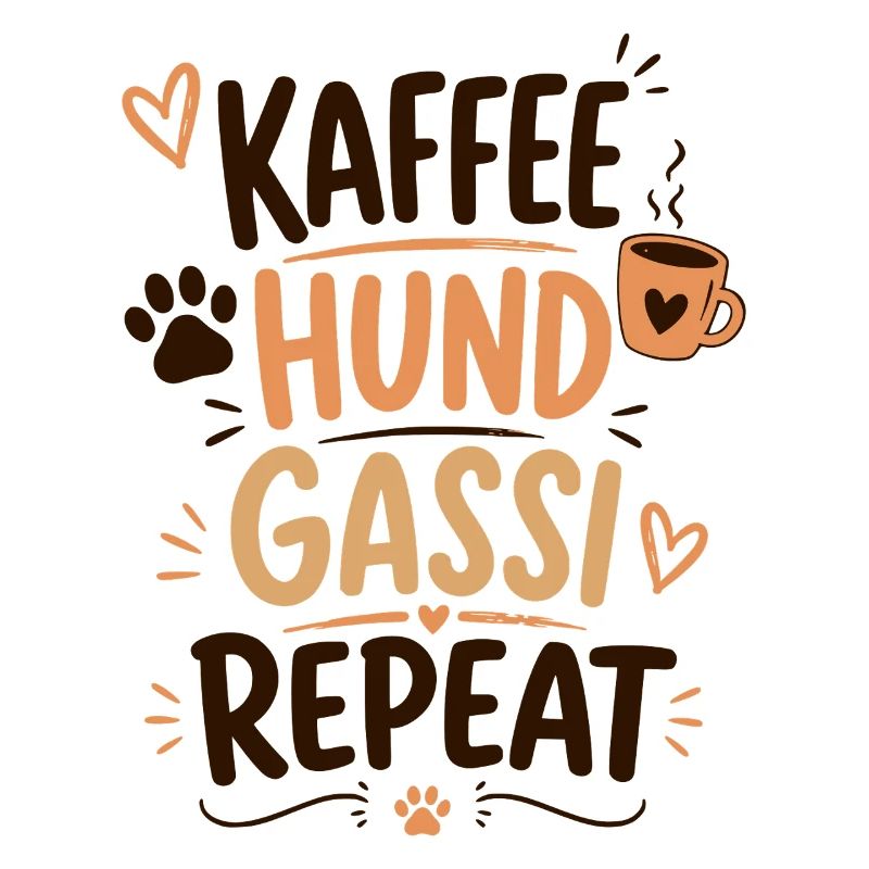 Kaffee Hund Gassi Repeat