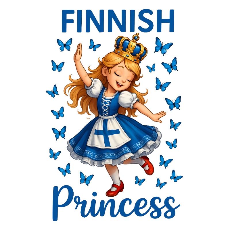 Princesse Finlande Bleue Papillon