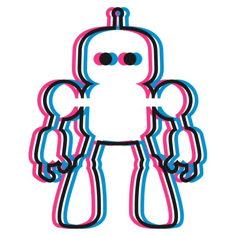 Robot 3D Effect AI Sci-Fi