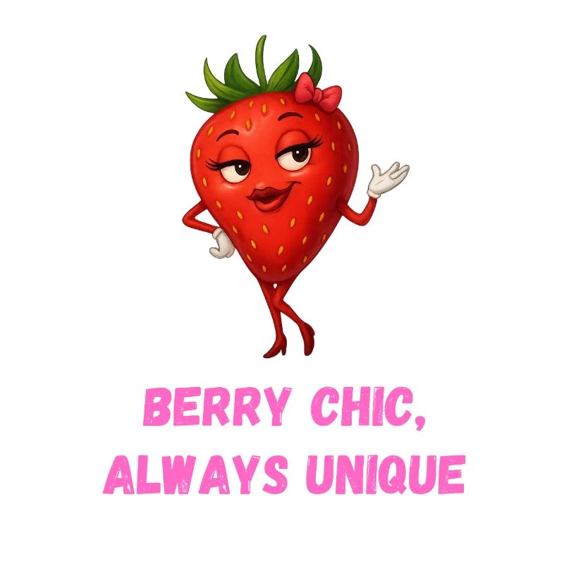 Erdbeere Berry Chic Einzigartig Karikatur 
