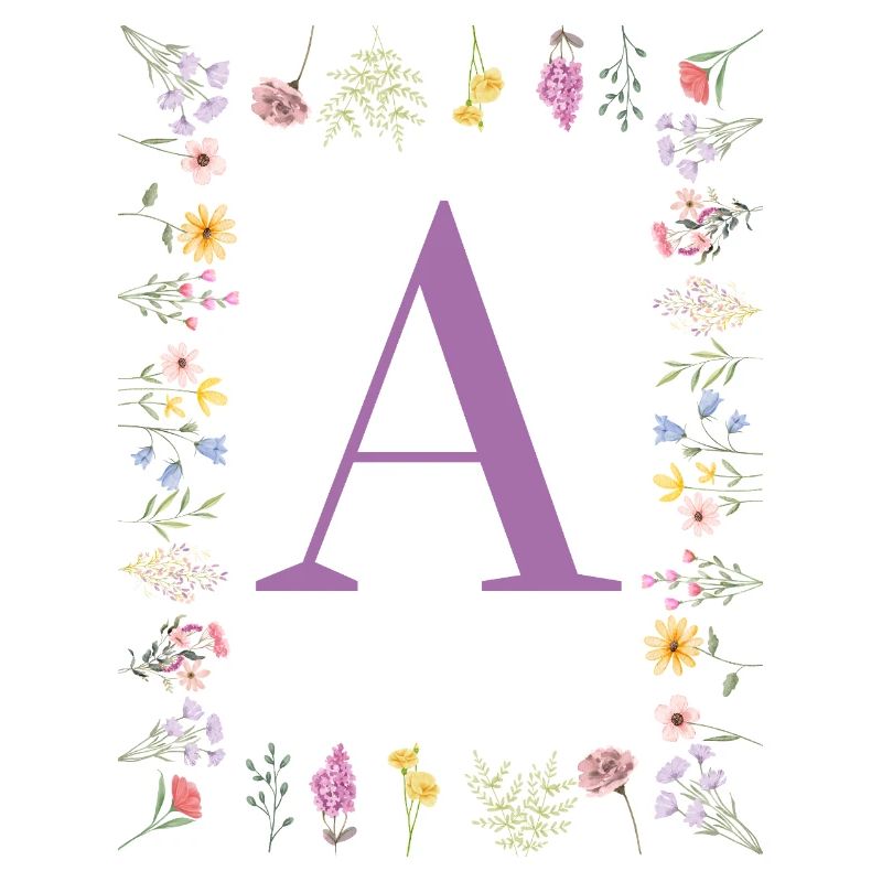Initiale florale