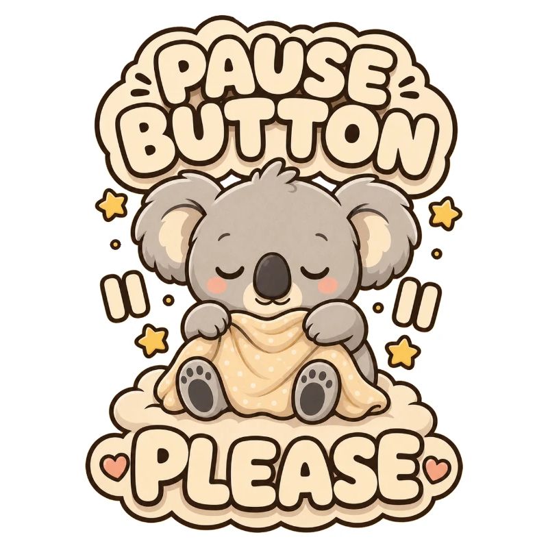 Pause Button Please Koala