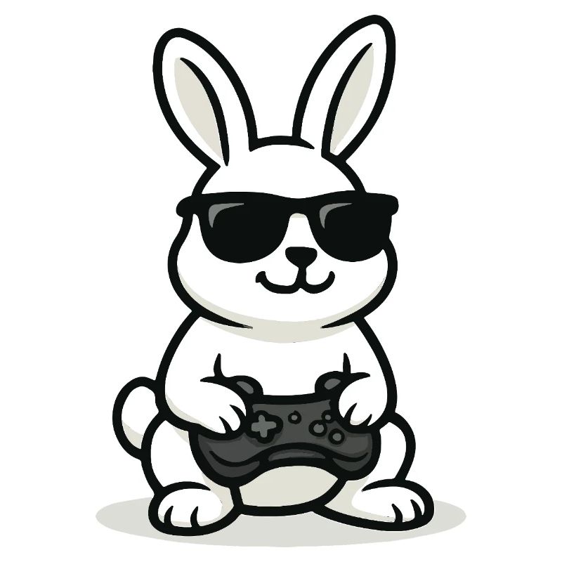 Lapin de jeu cool