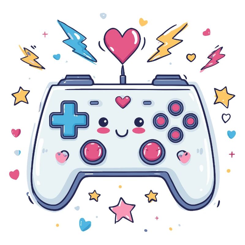 Herzcontroller Doodle Pixel Pop