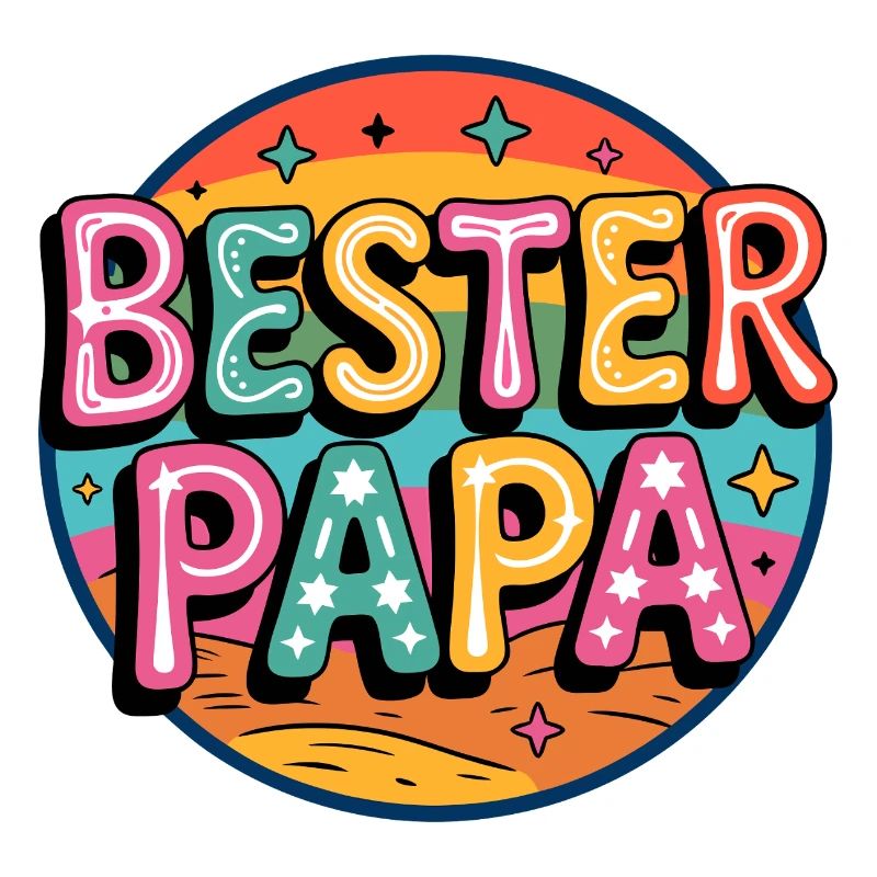 Bester Papa Retro