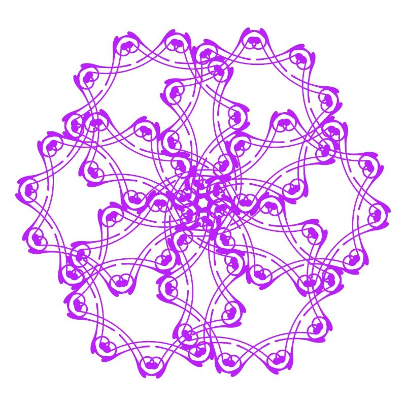 Random patterns circled