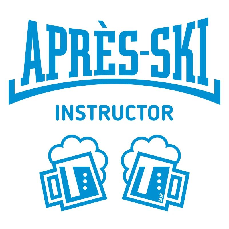 Après-Ski Instructor (Bier Apres Ski Konkav Blue)