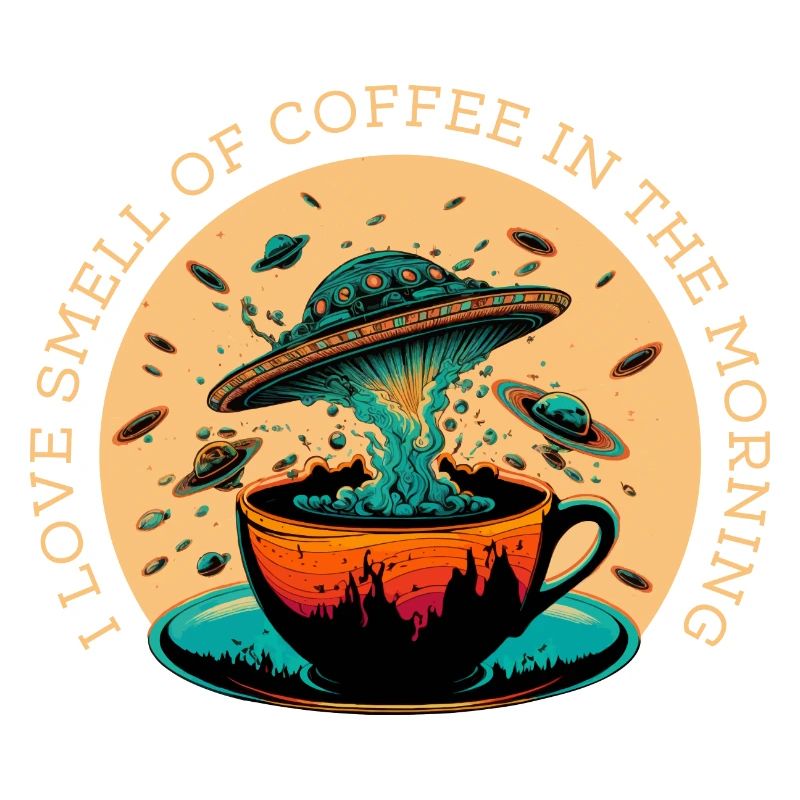 J’aime l’odeur du café le matin