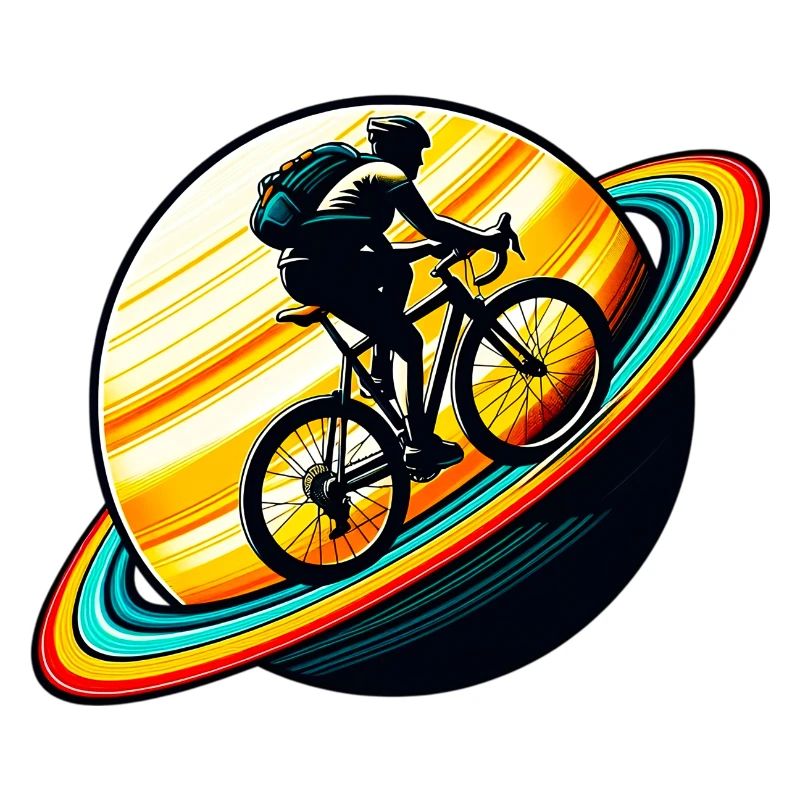 Cyclist on Saturn