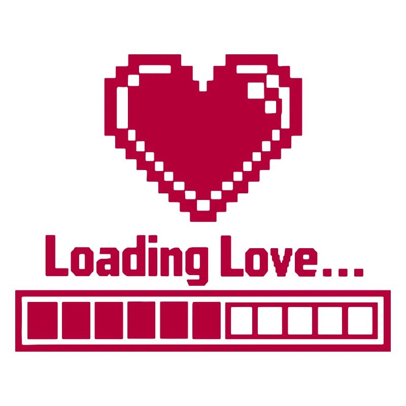 Pixel Heart Loading Bar Saint-Valentin - Avec amour