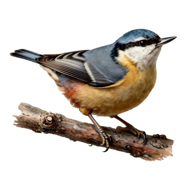 Nuthatch on branch
