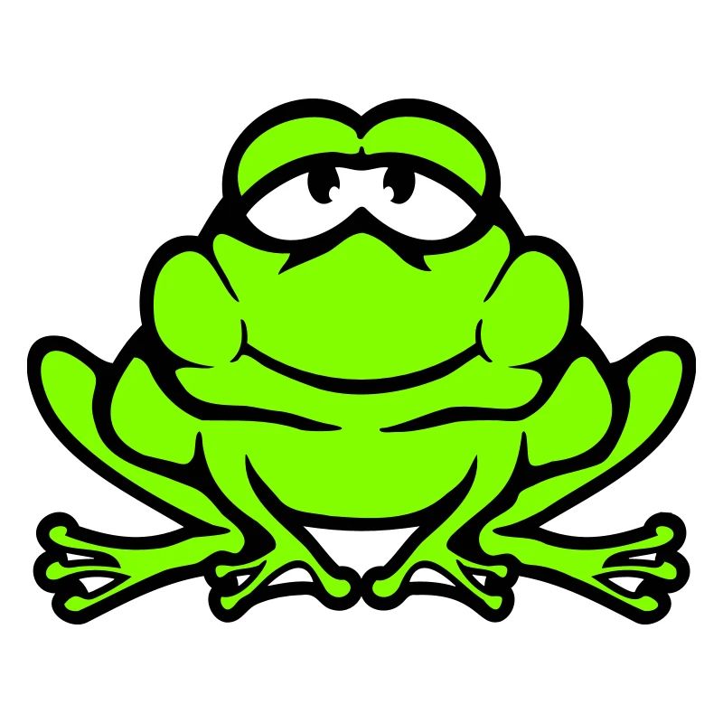 Frog Toad Smiles Funny Comic Happy Cool
