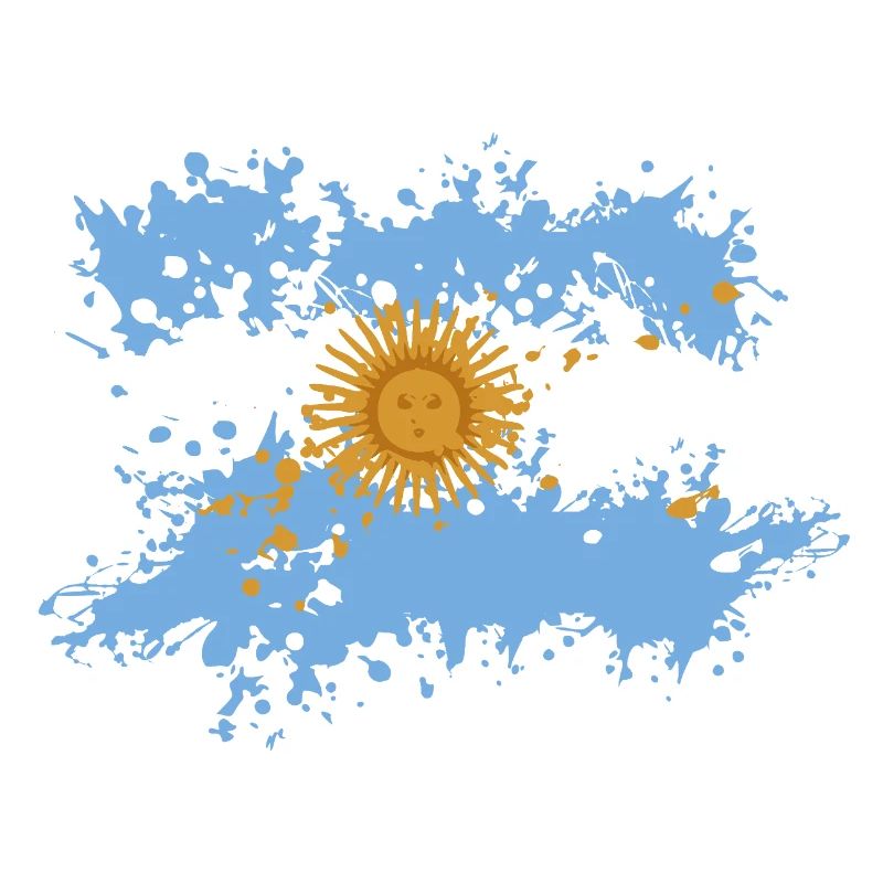 Éclaboussure du drapeau argentin