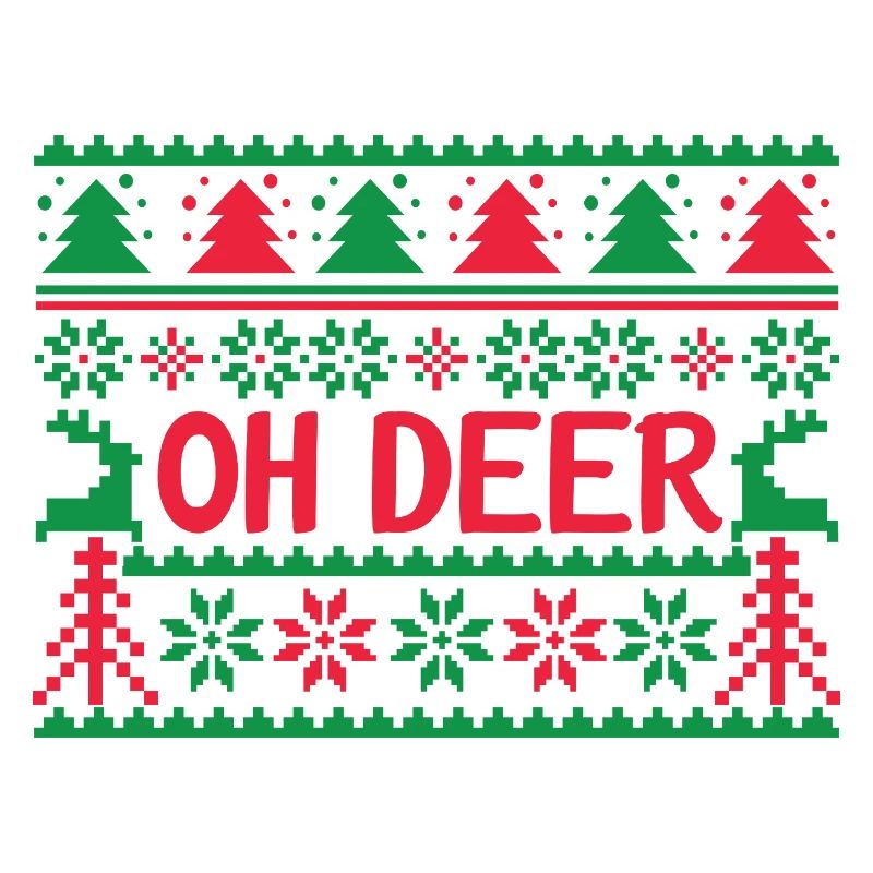 Hässlicher Pullover - Oh Deer