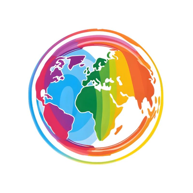 Regenbogen Erde