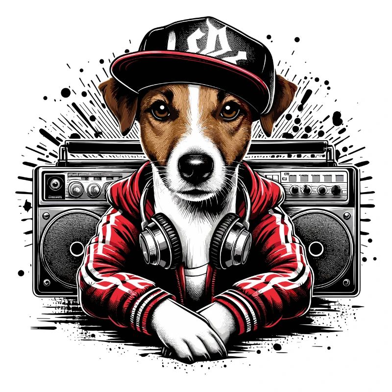 Jack Russell Terrier Ghettoblaster Geschenk