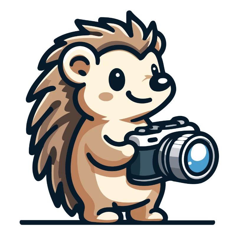 Schnappschuss-Igel: Der Shutterbug-Kumpel